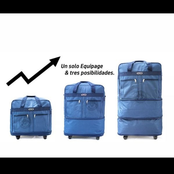 None Bags 3 Expandable Rolling Duffel Bag Wheeled Spinner Poshmark
